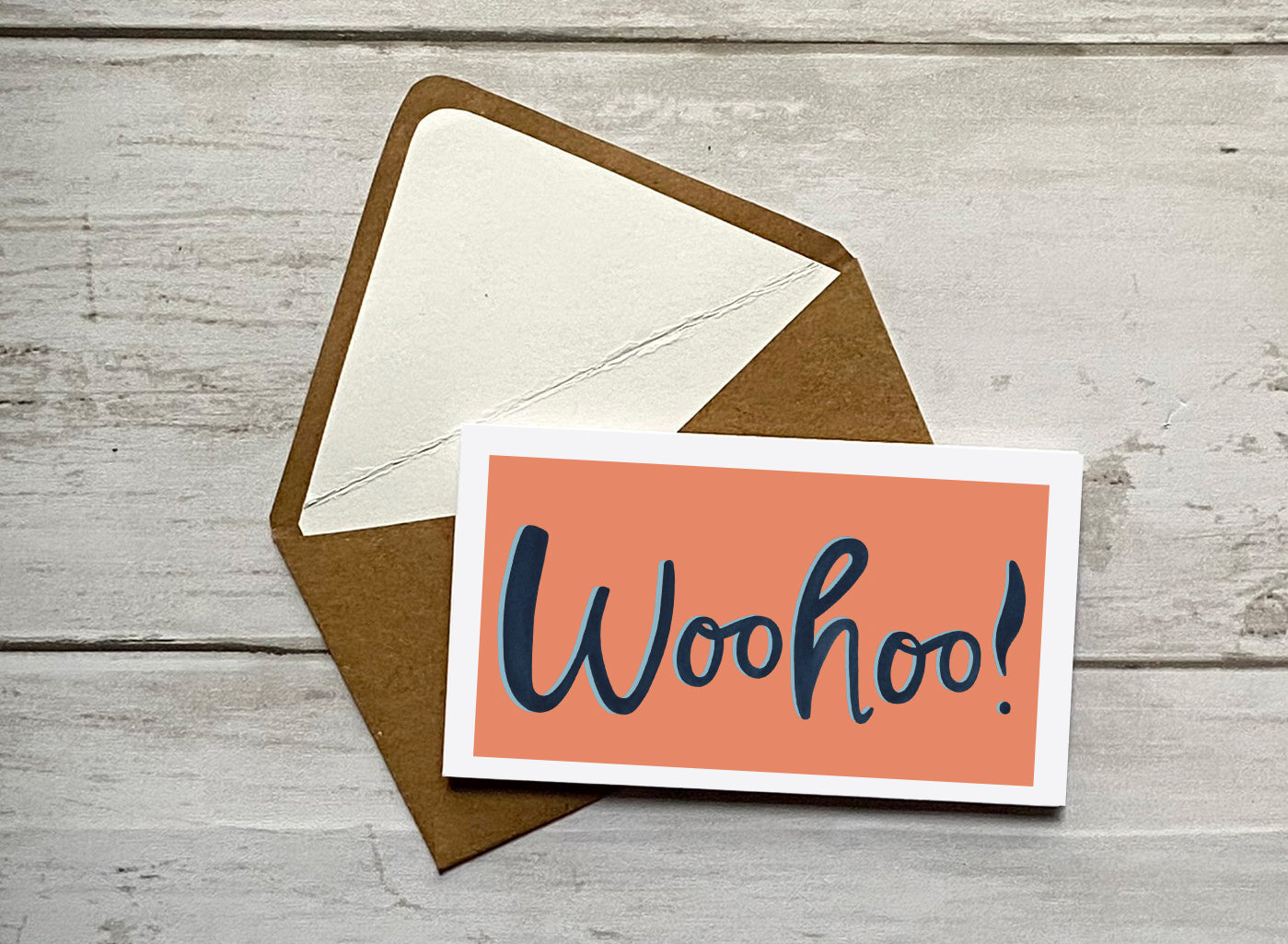 Wee Lil' Notecard - Woohoo!
