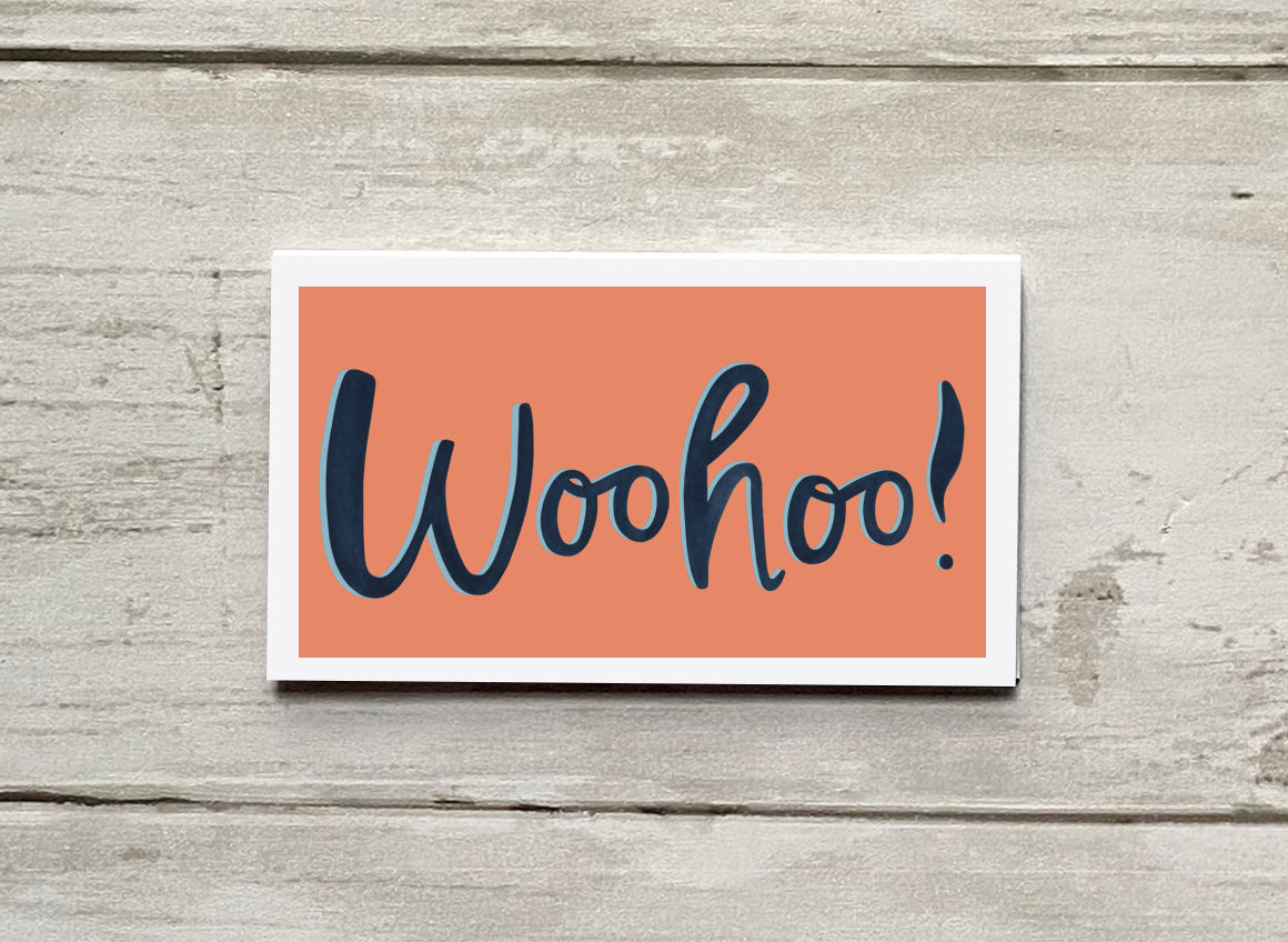 Wee Lil' Notecard - Woohoo!