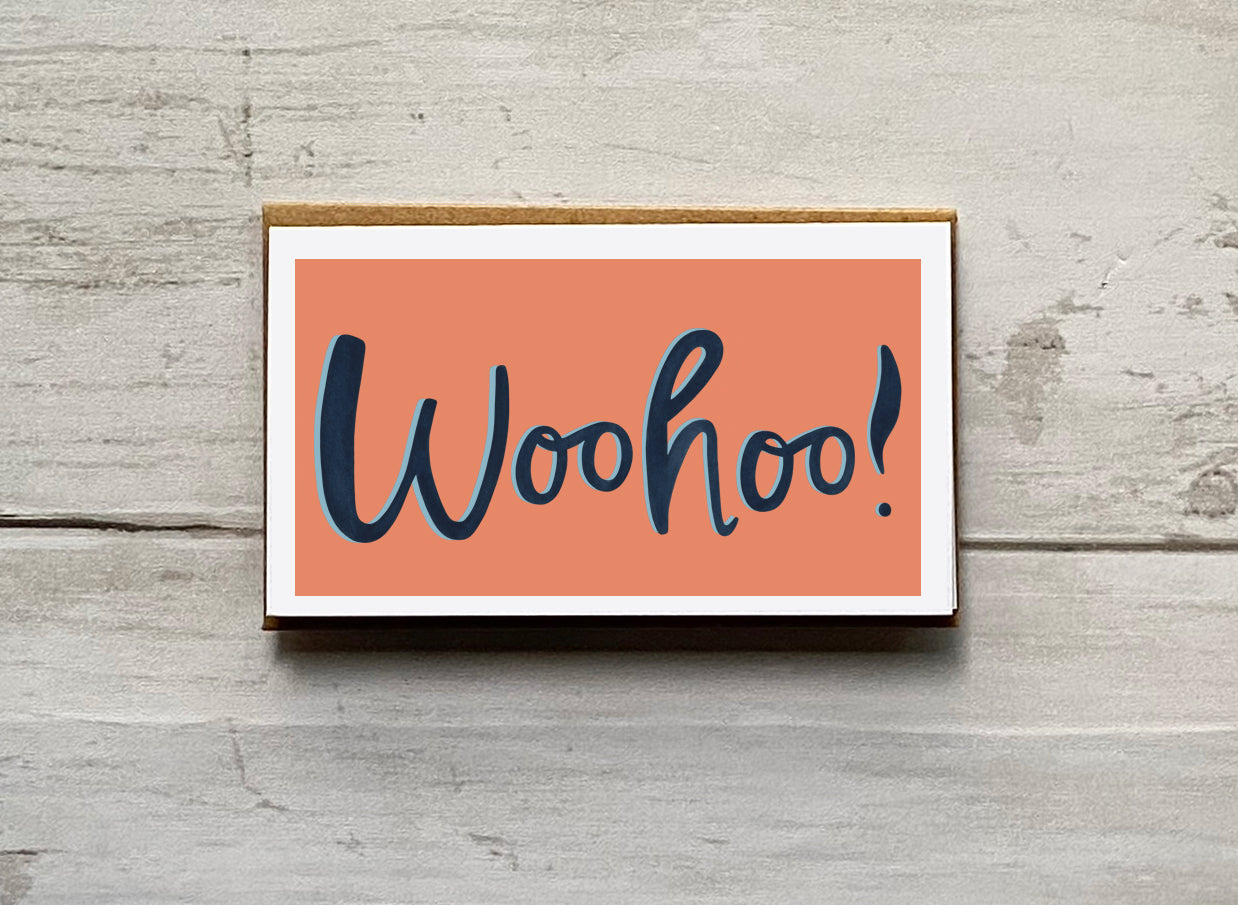 Wee Lil' Notecard - Woohoo!