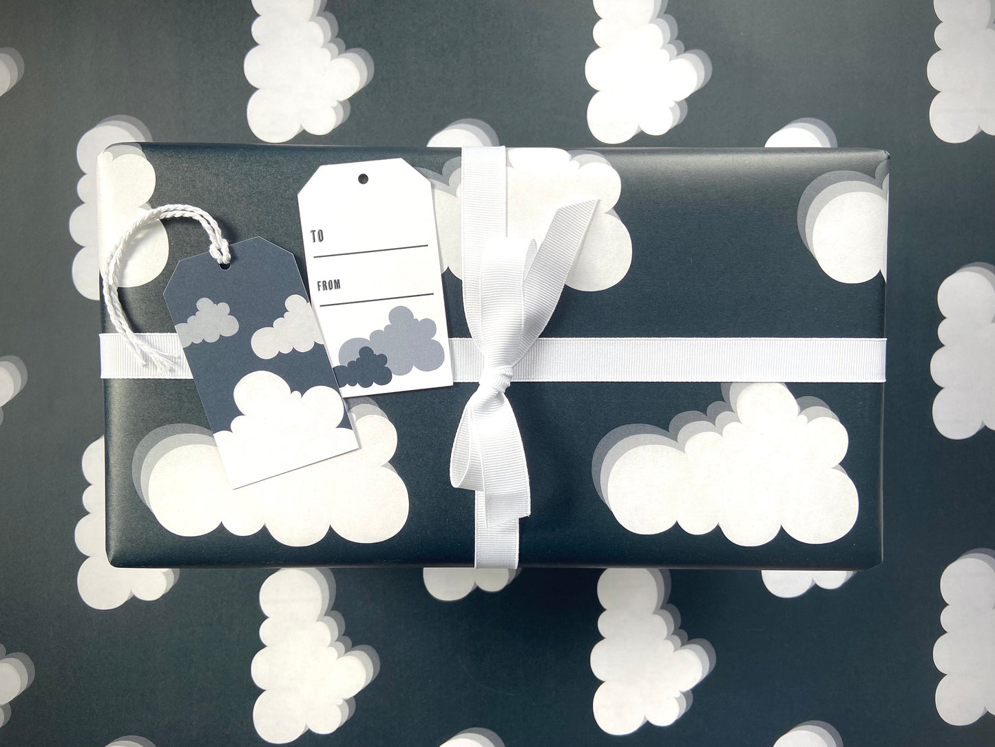 Cloud Gift Wrap|Presents|Hand Painted Gift Wrap Sheets|Watercolor Wrapping Paper