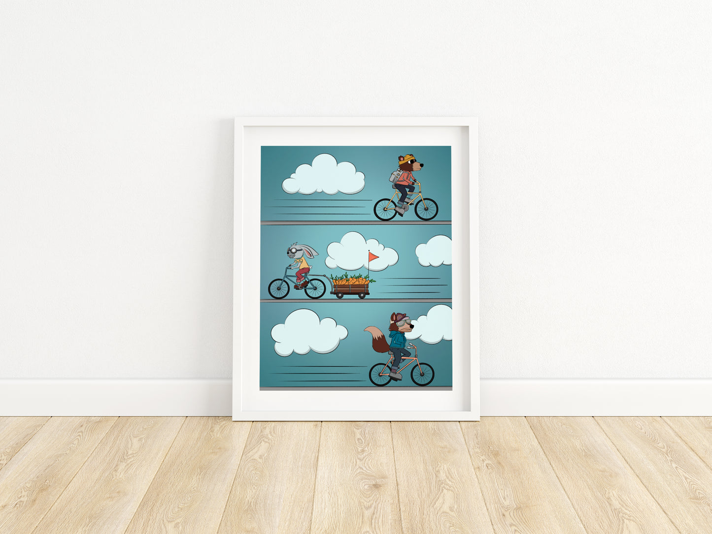"Cycle" Whimsical Illustration Print