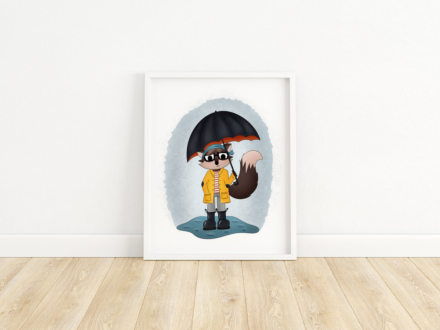 "Rain" Whimsical Illustration Print