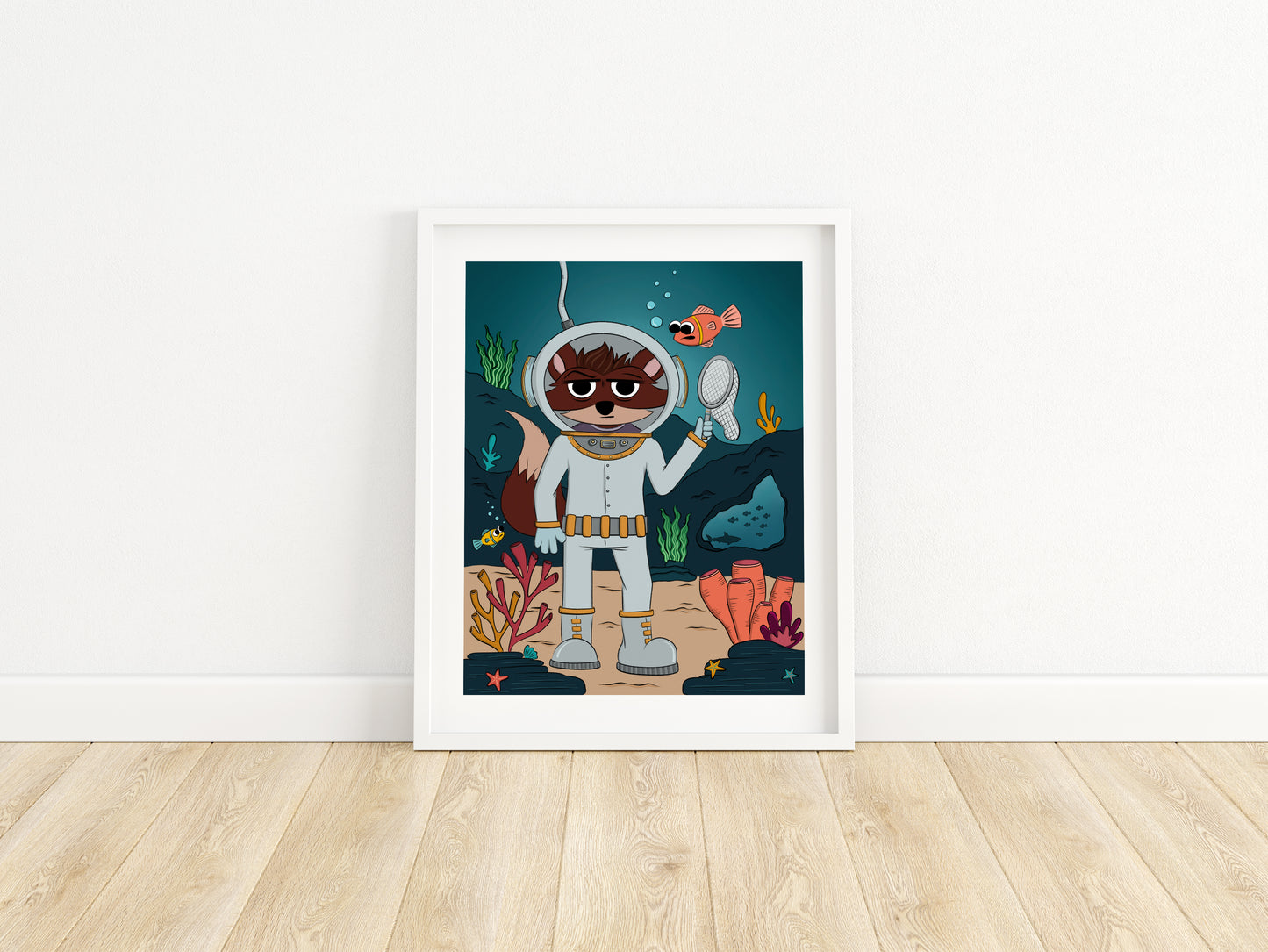 "The Dive" Whimsical Illustration Print