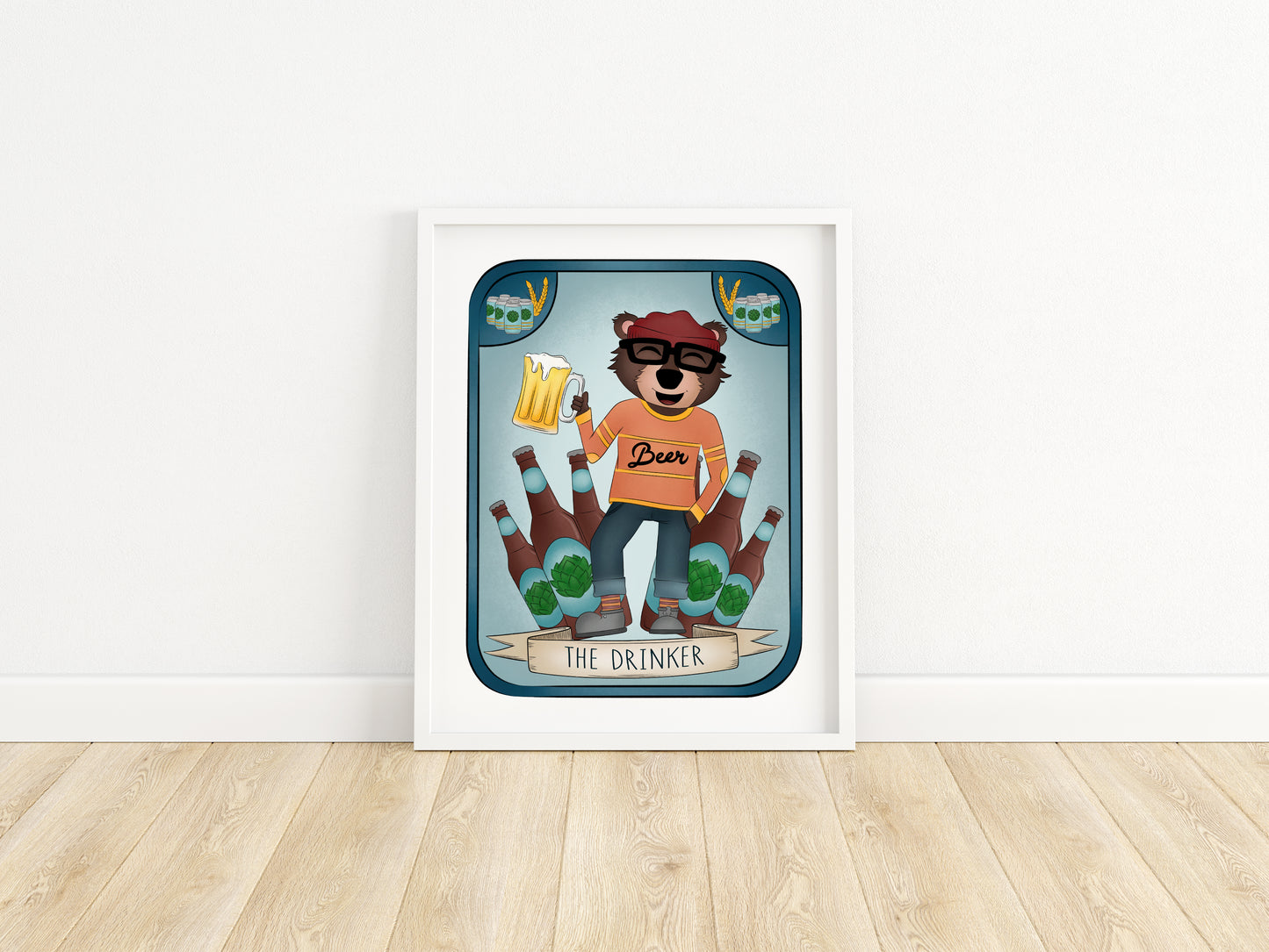 "The Drinker" Whimsical Illustration Print