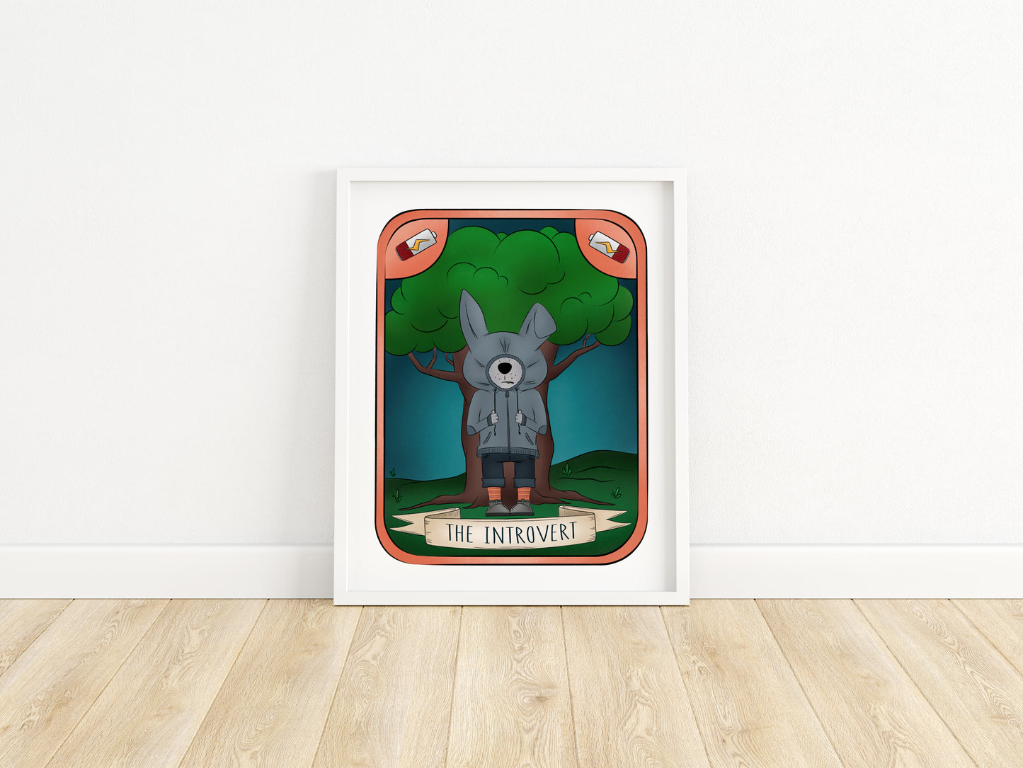 "The Introvert" Whimsical Illustration Print