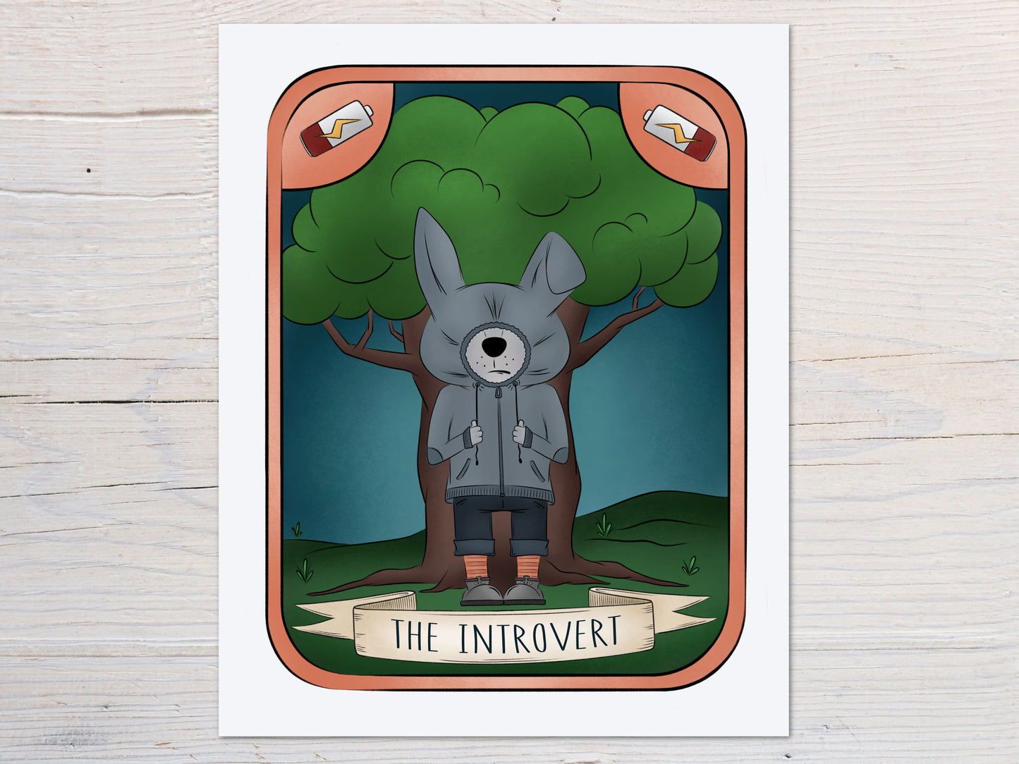 "The Introvert" Whimsical Illustration Print