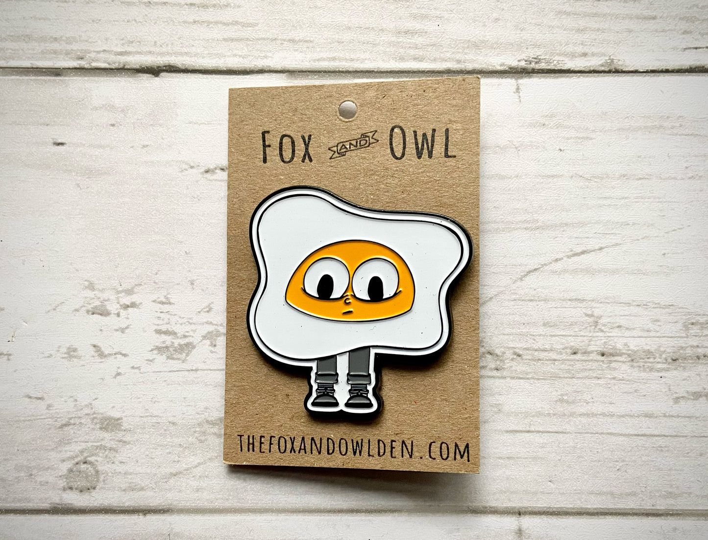 Cracked Egg Enamel Pin