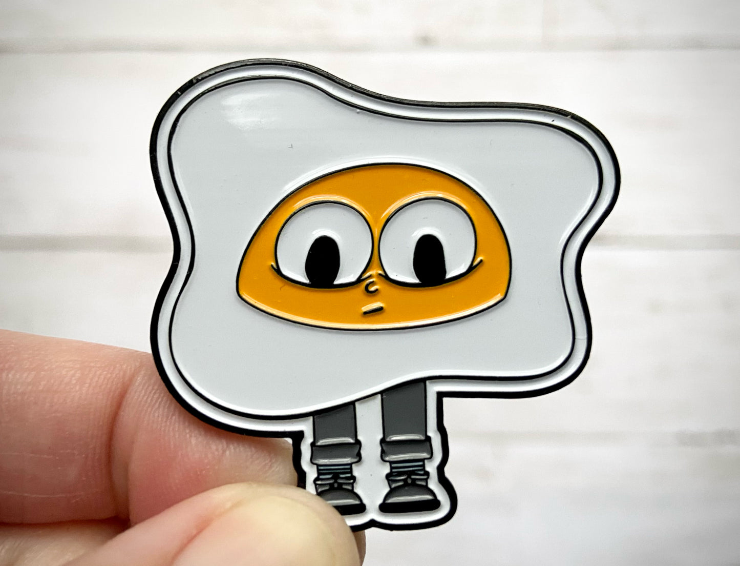 Cracked Egg Enamel Pin