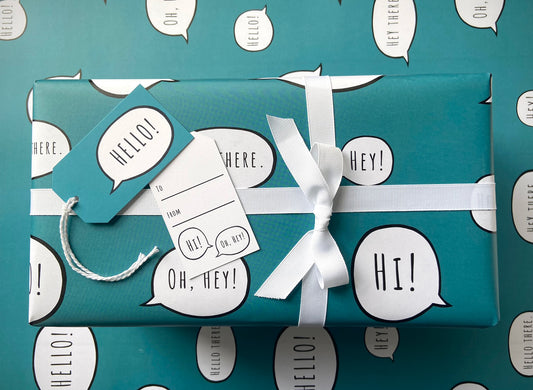 Gift Wrap Sheets - Hey!