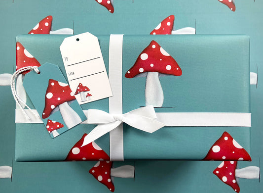 Gift Wrap Sheets - Mushrooms