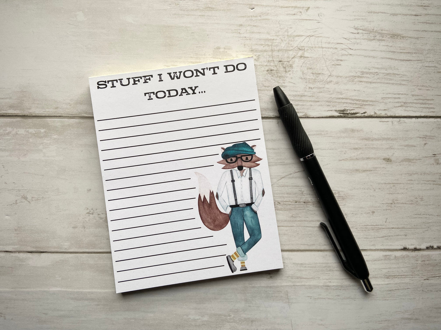 Stuff I Won't Do Notepad