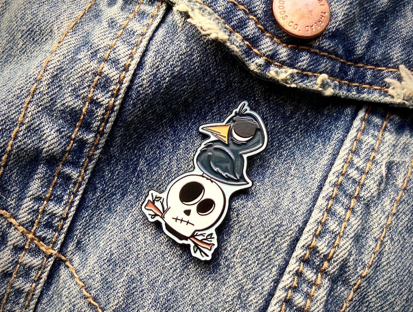 Raven's Omen Enamel Pin