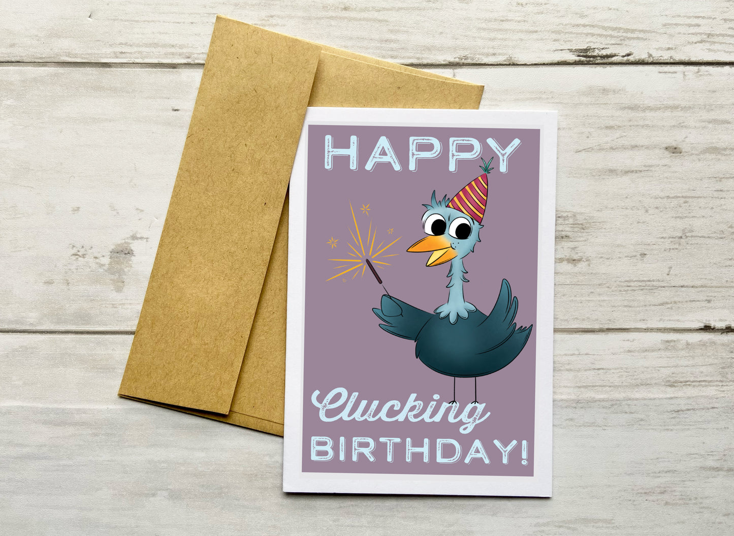 Happy Clucking Birthday Notecard