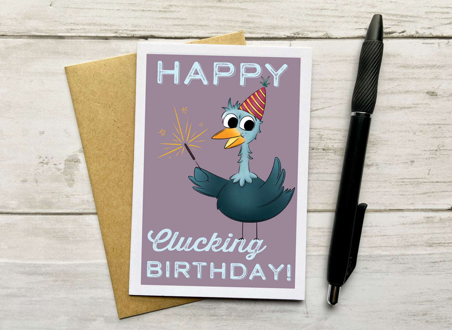 Happy Clucking Birthday Notecard