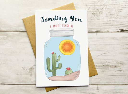 Sending You a Jar of Sunshine Notecard