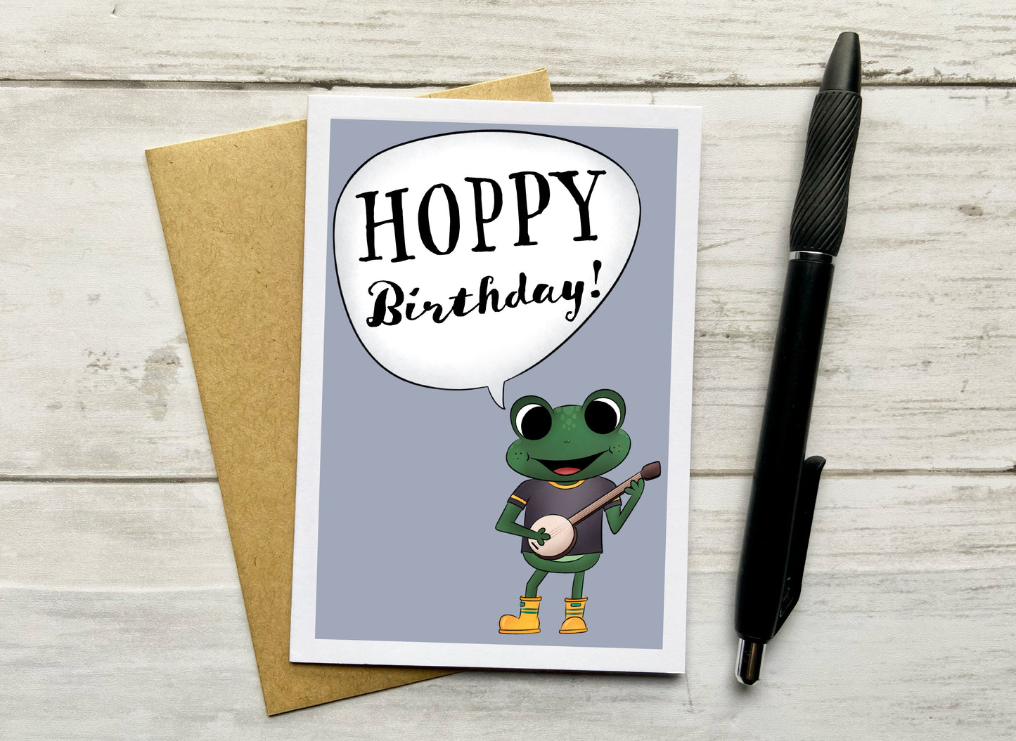 Hoppy Birthday Notecard