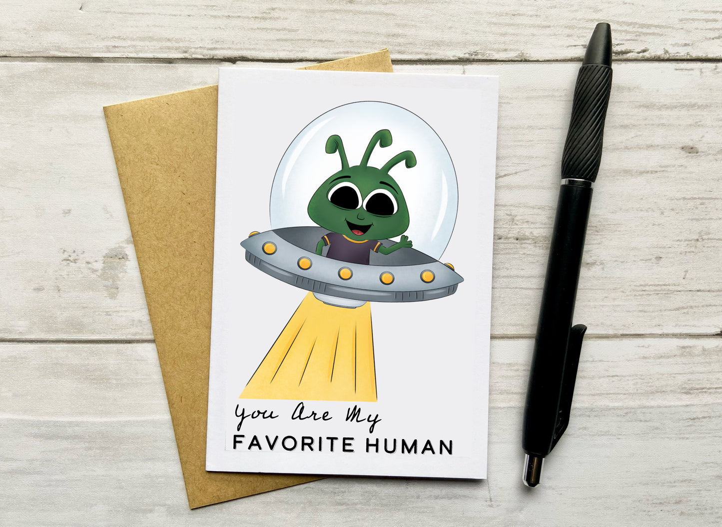You're My Favorite Human Notecard