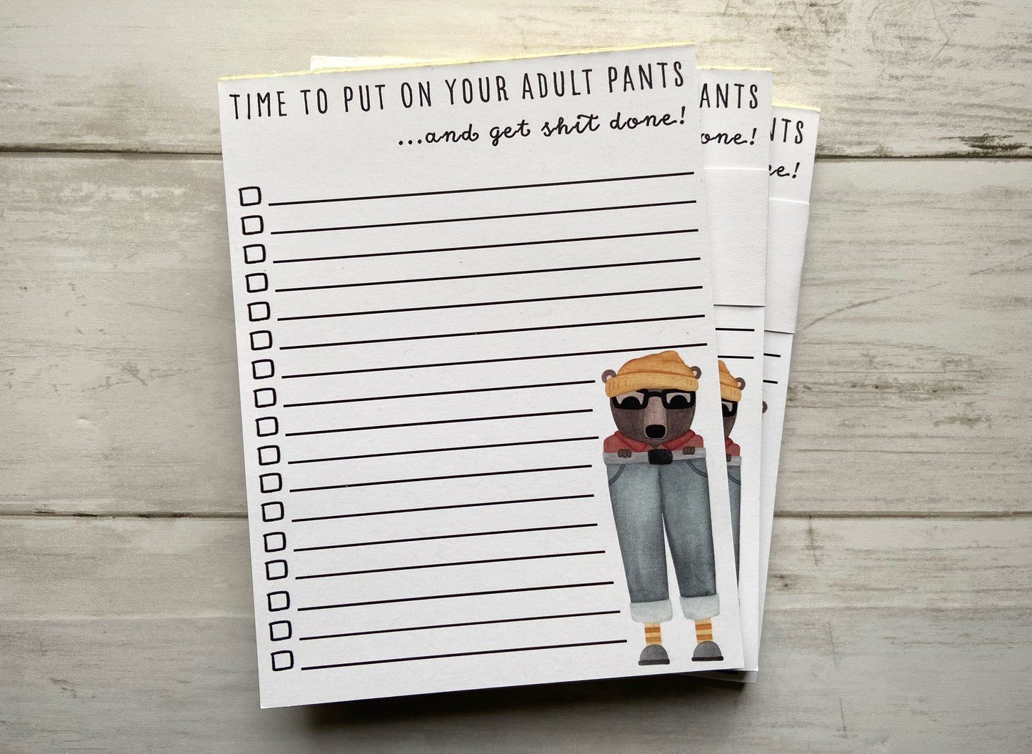 Put On Your Adult Pants Notepad