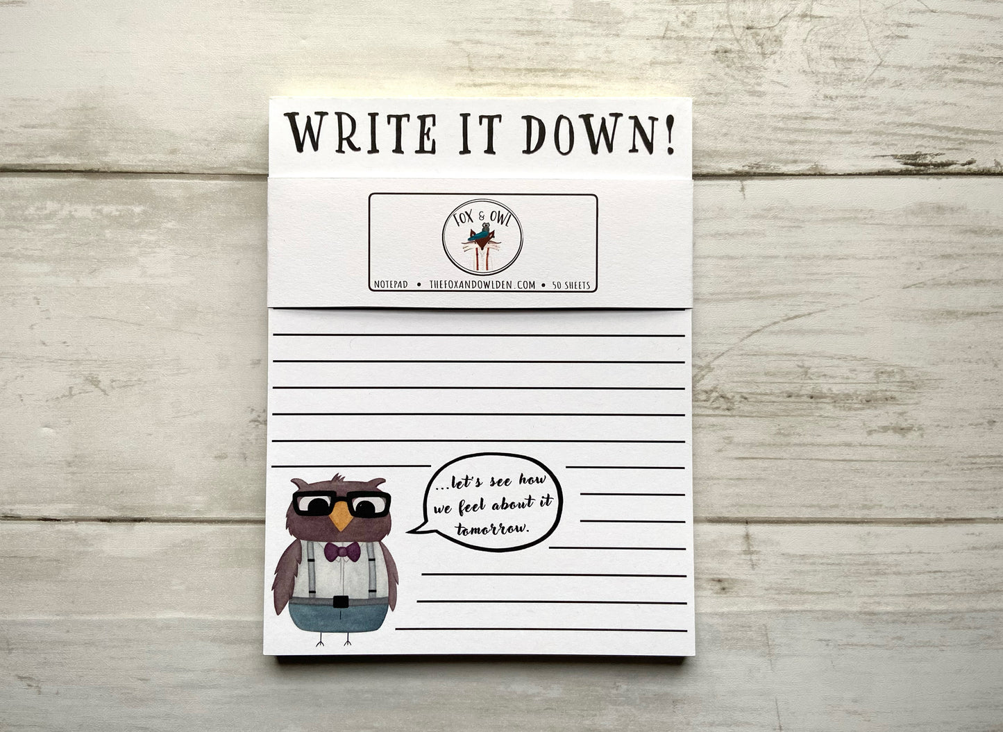 Write It Down Notepad