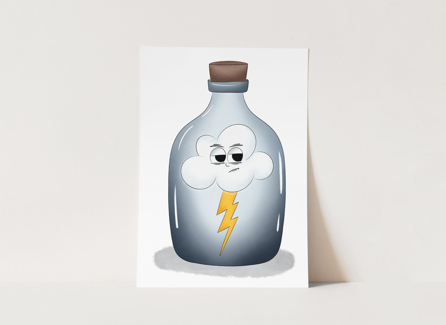 "Jar of Lightning" Whimsical Illustration Print