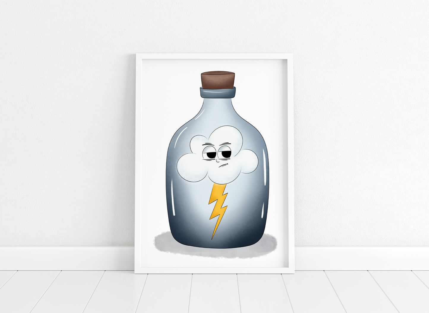 "Jar of Lightning" Whimsical Illustration Print