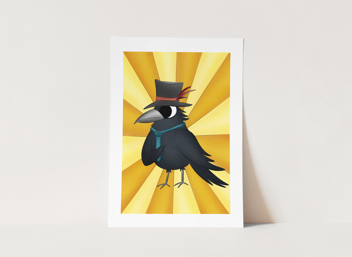 "Mr. Yellow" Whimsical Illustration Print