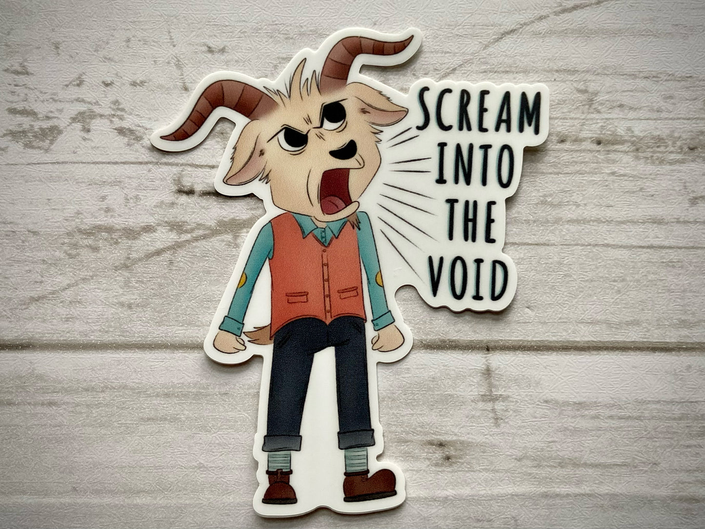 Scream Into the Void Vinyl Sticker