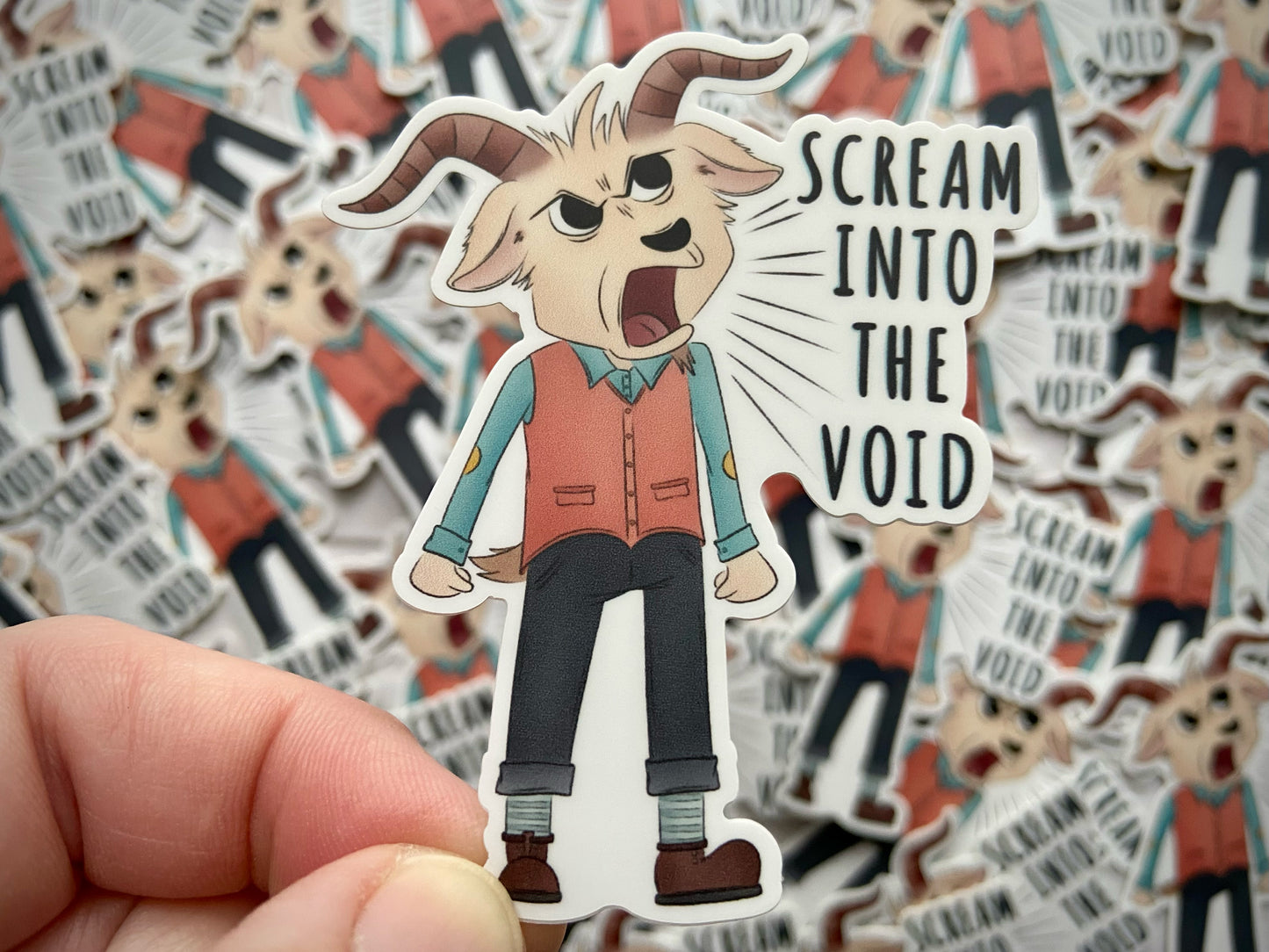 Scream Into the Void Vinyl Sticker
