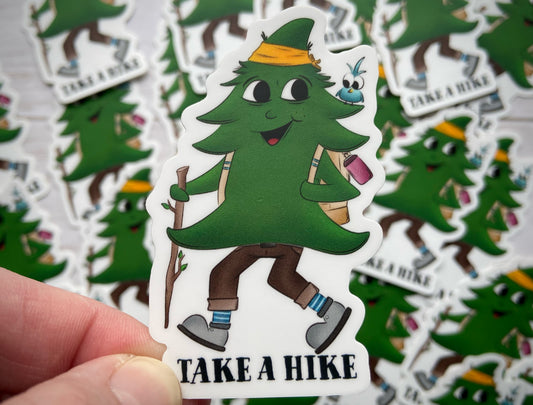 Take a Hike Tree Vinyl Sticker