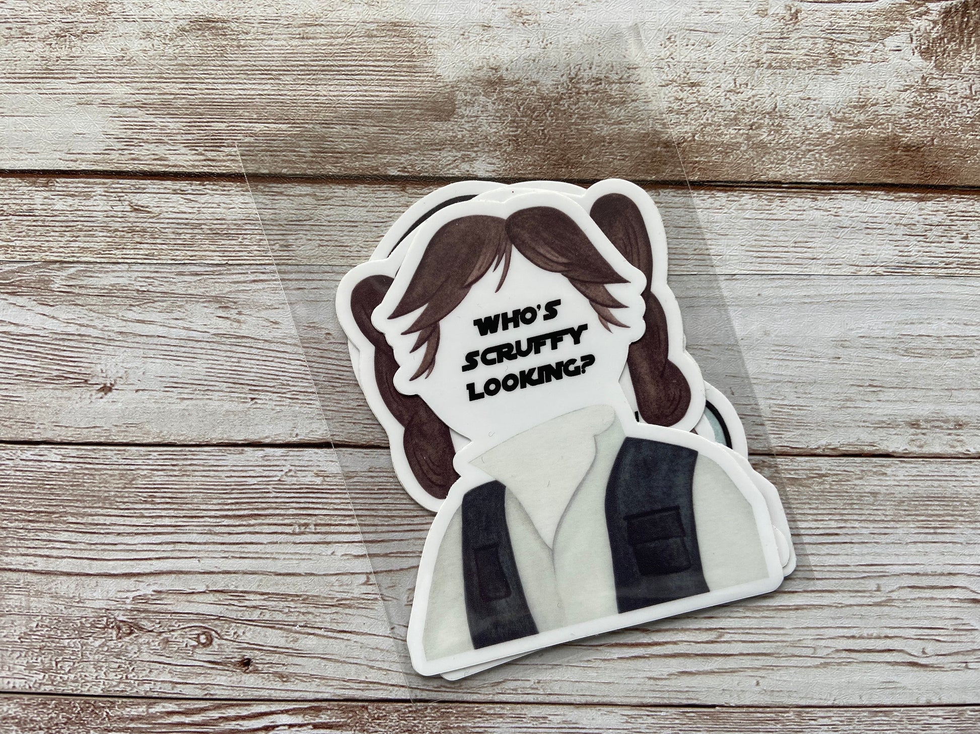 Star Wars Stickers | Han Solo - Princess Leia - Chewbacca - I Love You, I Know | Die Cut Sticker | Vinyl Sticker Pack